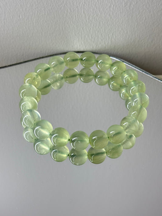 Green Grape Serpentine Jade Natural Gemstone Bracelet