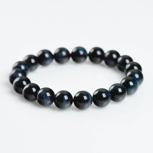 Blue Tigers Eye Stone Bracelet - Lumora Crystal