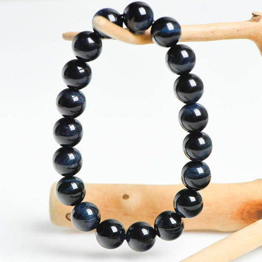 Blue Tigers Eye Stone Bracelet - Lumora Crystal
