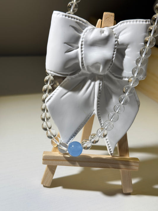 Clear Quartz & Aquamarine Necklace