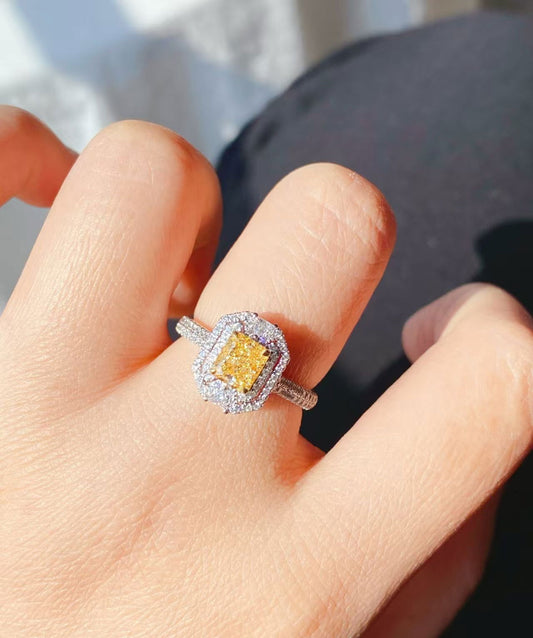 GIA Certified 0.3CT Natural Light Pink Diamond Ring - Lumora Crystal