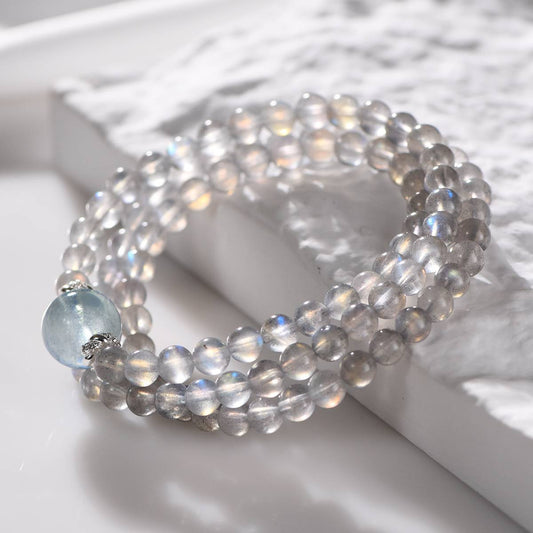 Grey Moonstone Bracelet - Lumora Crystal