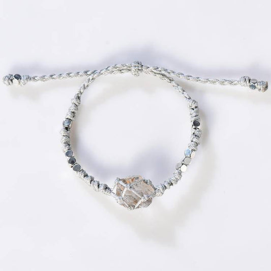 Herkimer Diamond Knots Bracelet - Lumora Crystal