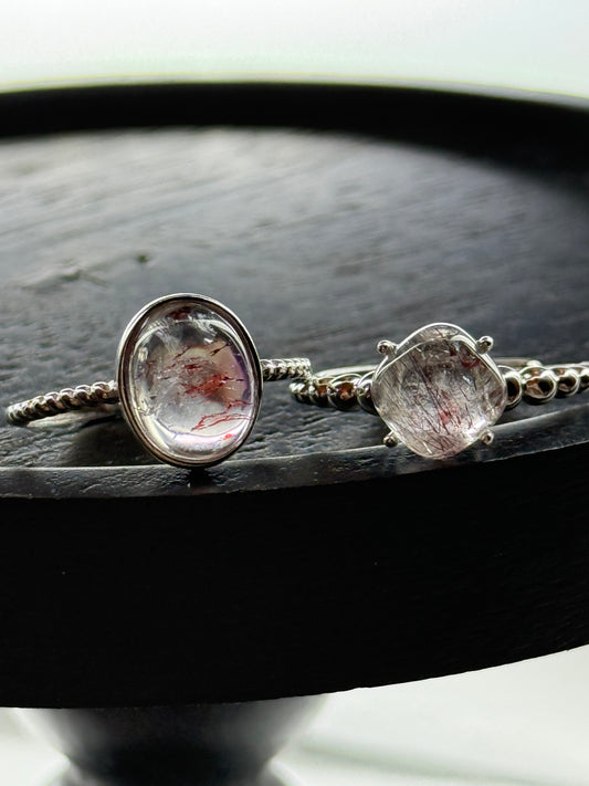 Super Seven (Red) Adjustable Ring