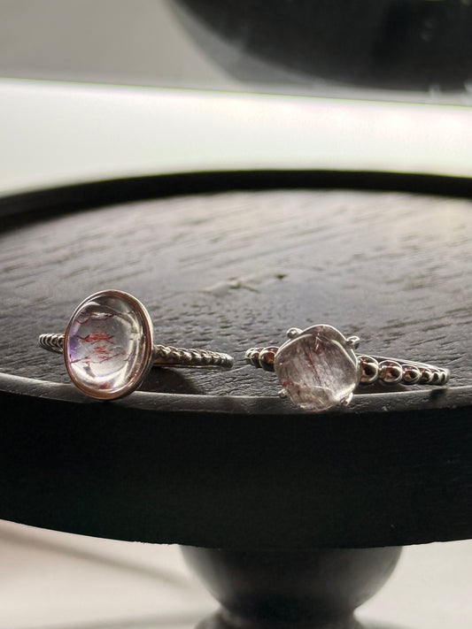 Super Seven (Red) Adjustable Ring