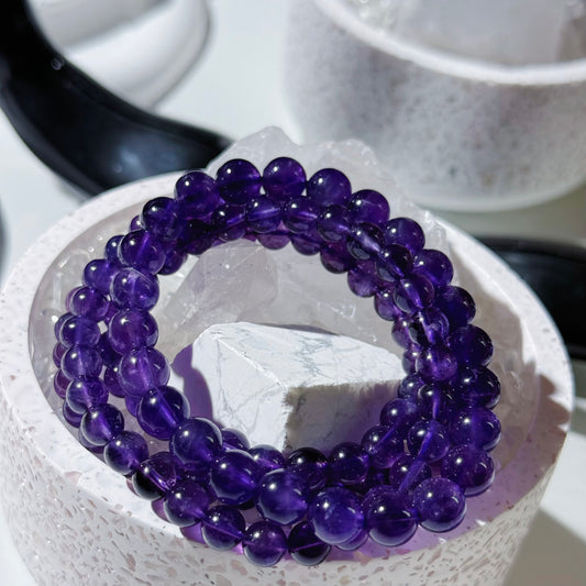 Amethyst Natural Gemstone Bracelet