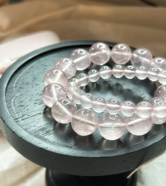 Madagascar Rose Quartz Natural Gemstone Bracelet
