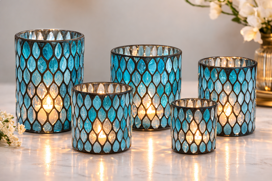 Mosaic Tile Candle Holder