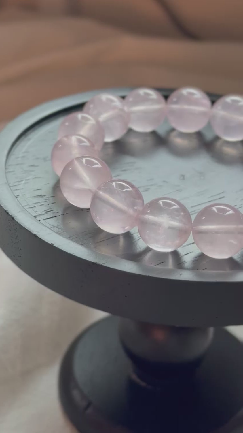 Madagascar Rose Quartz Natural Gemstone Bracelet