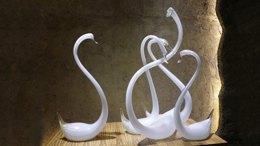 Crystal Swan Sculpture